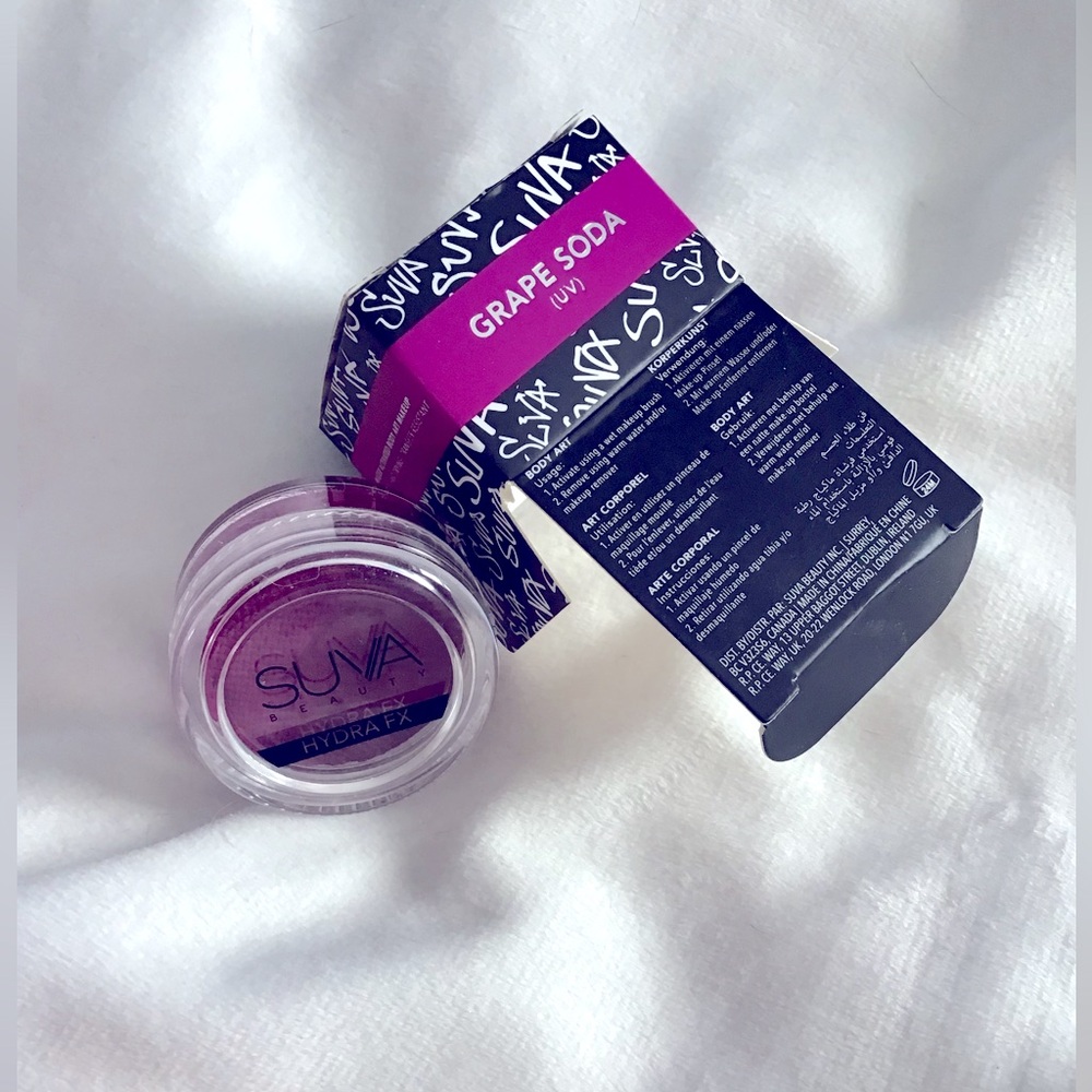 Suva Beauty Eye Liner Body Art Paint UV Water Activate Grape Soda New In Box
